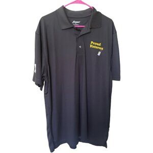 CT1545 Proud Veteran YMCA Black Polo Shirt XL
